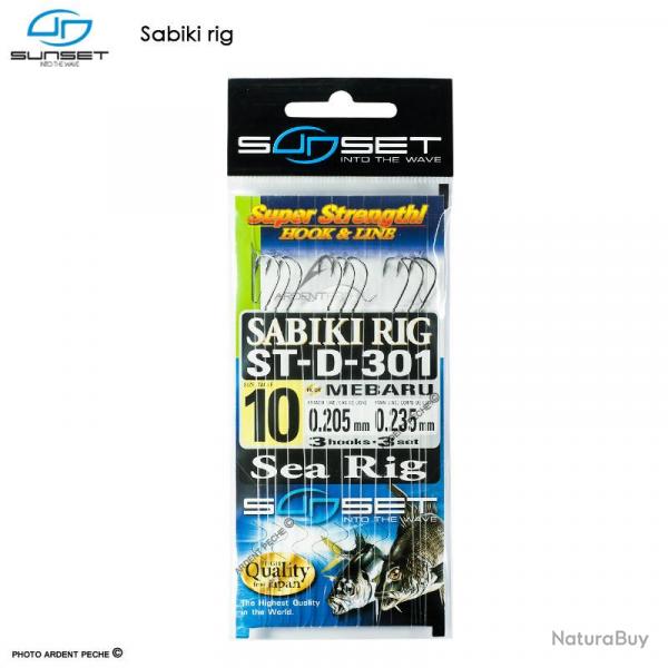 Bas de ligne SUNSET Sabiki rig sea rig H6 CDL 0.205mm / BDL 0.148mm