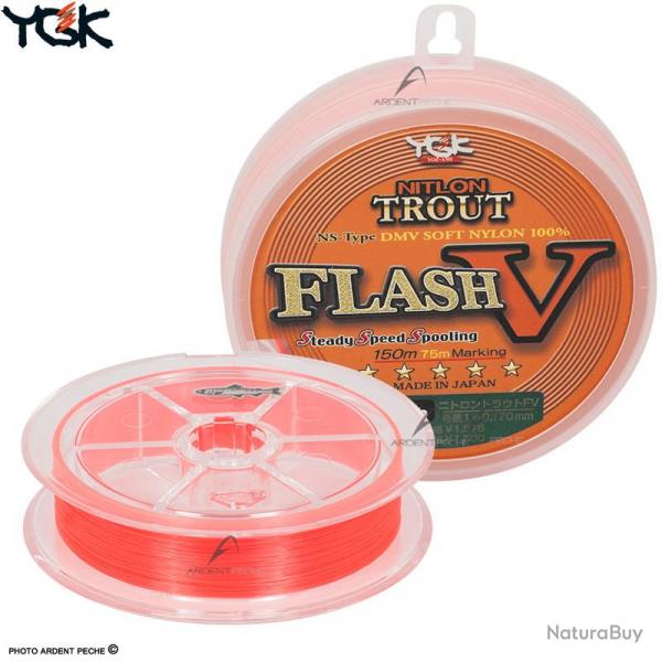 Fils nylon YGK Nitlon trout flash V 150m  0.120mm