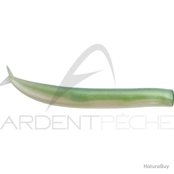 Leurre souple FIIISH Crazy sand eel corps 150 Vert nacr
