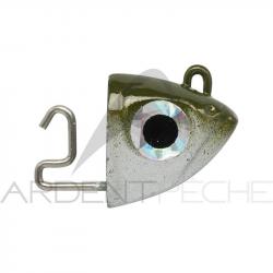 Tête plombée FIIISH Black minnow 140 Shore 20g Kaki - BM153 - x2