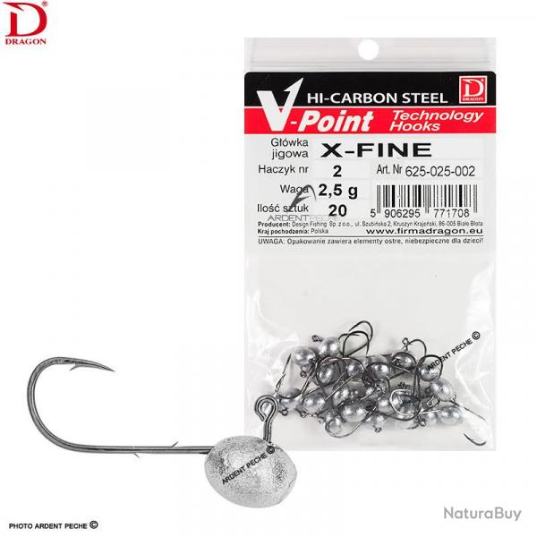 Tte plombe DRAGON V-Point X Fine x20 H4 0.8g