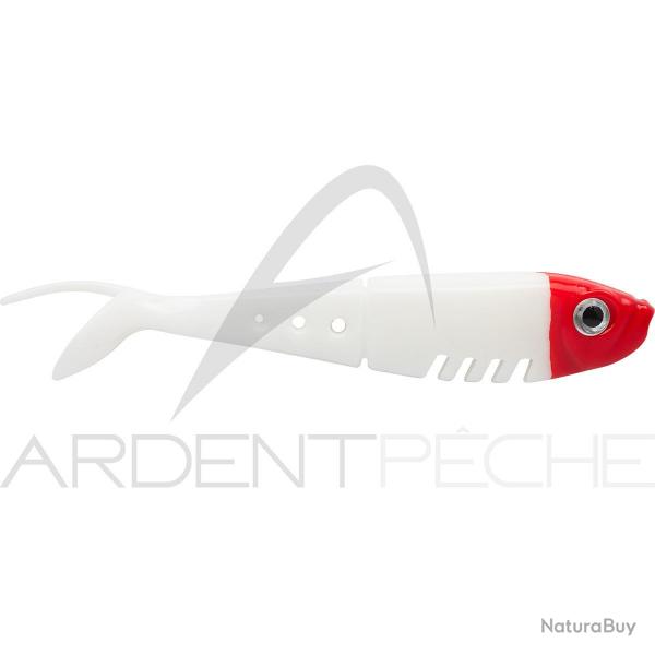 Leurre souple DELALANDE Baby buster shad 5cm x1 61 Blanc tte rouge