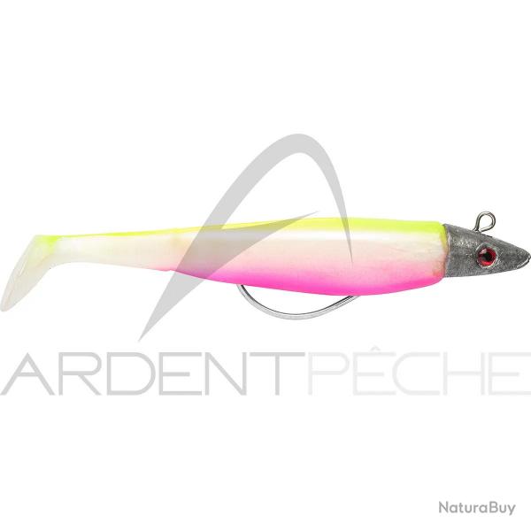 Leurre souple DELALANDE Swat shad mont 11cm 15g x1 188 Blanc nacr dos jaune fluo ventre rose