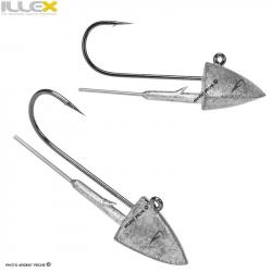 Tête plombée ILLEX Heavy straight jig head 21g