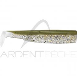 Leurre souple FIIISH Black minnow Corps 90 Kaki pailleté