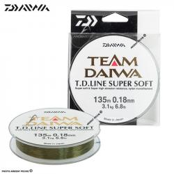 Fils nylon DAIWA Team daiwa line super soft 135m Ø 0.18mm