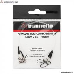 Bas de ligne CANNELLE Fluorocarbone 40cm Ø 0.68mm