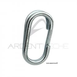 Anneaux brisés W X2 fine oval acier zingué taille 5 x10