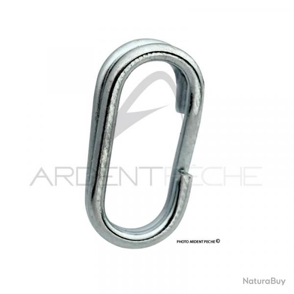 Anneaux briss W X2 fine oval acier zingu taille 5 x10