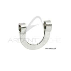 Etrier W Fendu nickelé x10 taille 2