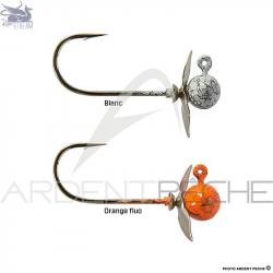 Tête plombée RIVER STREAM Egg spin Orange fluo 10.5g