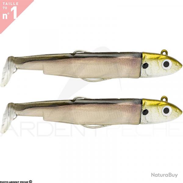 Leurre souple FIIISH Black minnow double combo 70 Off shore / 6g / Vairon - BM3100