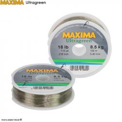 Fils nylon MAXIMA Ultragreen 100m Ø 0.14mm