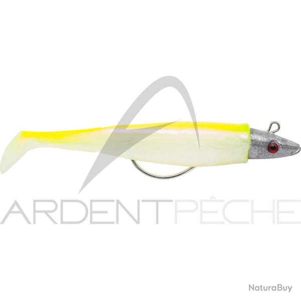 Leurre souple DELALANDE Swat shad 7cm 5g x1 108 Blanc nacr dos jaune fluo