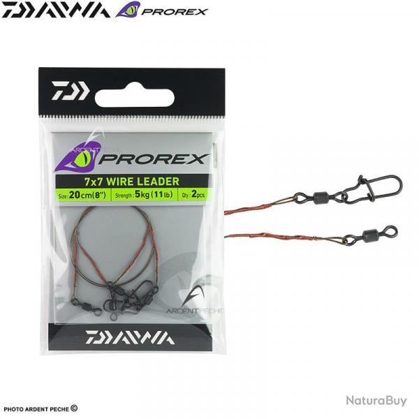 Bas de ligne DAIWA Prorex 7x7 Wire leader 30cm 5kg