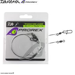 Bas de ligne DAIWA Prorex Titanium wire leader 30cm 18kg