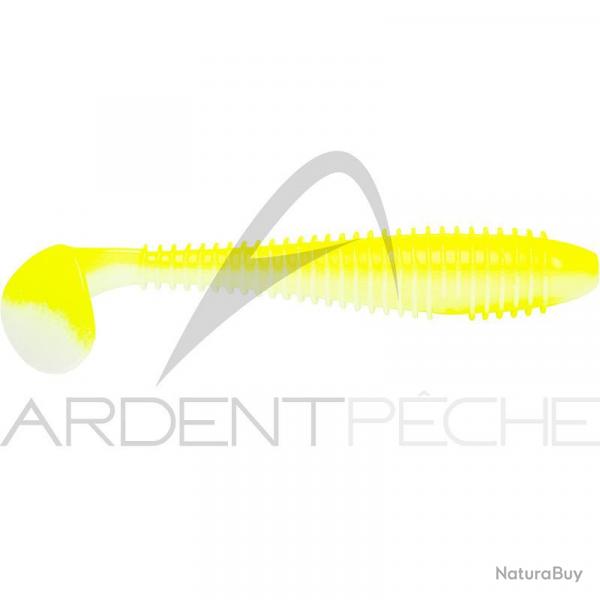Leurre souple KEITECH Swing impact fat 3.3 S14 White chartreuse
