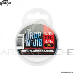 Fils fluorocarbone FOX RAGE Drop n jig fluorocarbon Ø 0.27mm