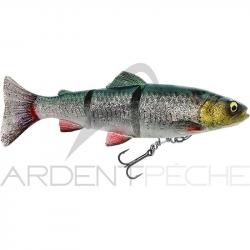 Leurre souple SAVAGE GEAR 4D Line thru trout MS 25cm Green silver