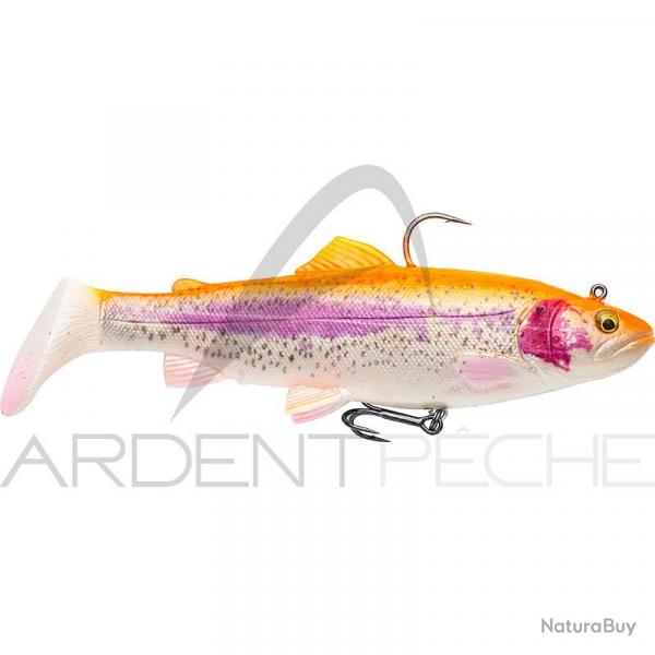 Leurre souple SAVAGE GEAR 4D Trout rattle shad 12.5cm 02 Golden albino