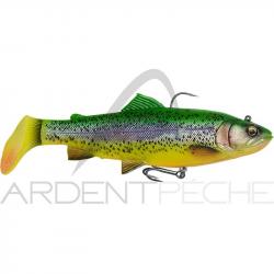 Leurre souple SAVAGE GEAR 4D Trout rattle shad 12.5cm Fire trout