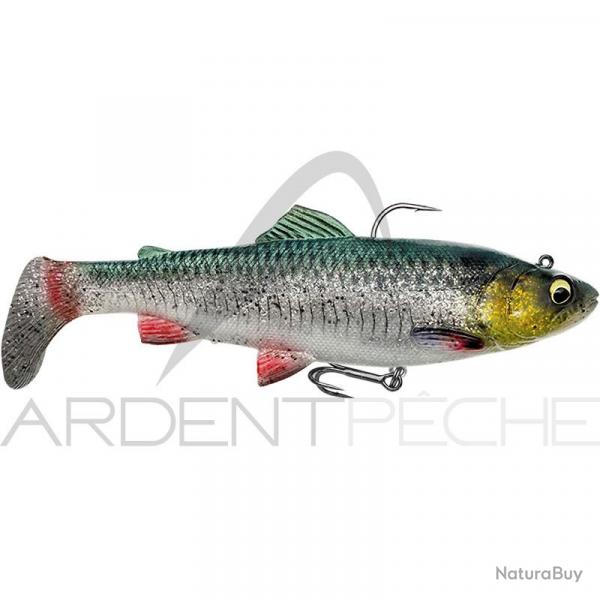 Leurre souple SAVAGE GEAR 4D Trout rattle shad 20.5cm Green silver