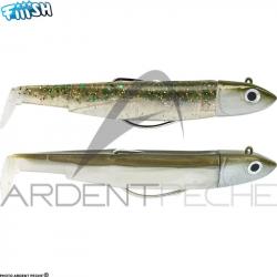Leurre souple FIIISH Black minnow double combo 90 Off shore / 10g / Khaki Ghost minnow - BM3012