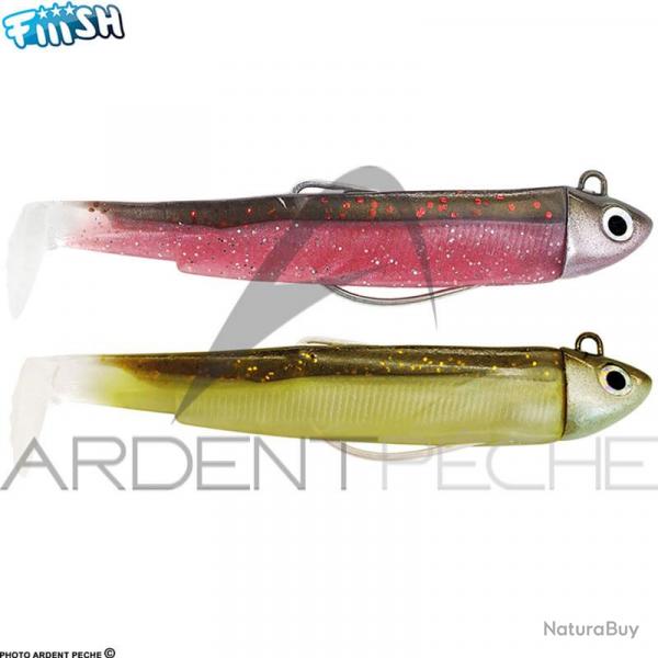 Leurre souple FIIISH Black minnow double combo 120 Search / 18g / Sparkling brown Pink - BM3020