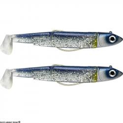 Leurre souple FIIISH Black minnow double combo 120 Off shore / 25g / Barracuda blue - BM3028