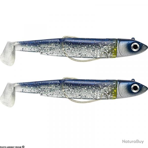 Leurre souple FIIISH Black minnow double combo 120 Off shore / 25g / Barracuda blue - BM3028