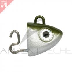 Tête plombée FIIISH Black minnow 70 Off shore 6g Kaki - BM144 - x2