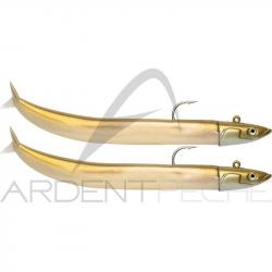 Leurre souple FIIISH Crazy sand eel Double combo 150 Off shore / 20g / Gold - CSE5003