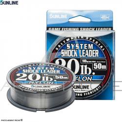 Fils nylon SUNLINE System shock leader 50m Ø 0.285mm