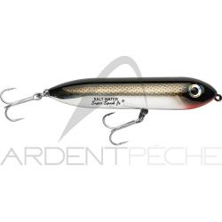 Poisson nageur HEDDON Super spook Jr mini 02 Chromé dos noir