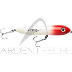 Poisson nageur HEDDON Super spook Jr mini RH Blanc tête rouge