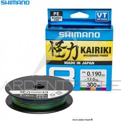 Tresse SHIMANO Kairiki SX8 Multicolore 300m Ø 0.19mm