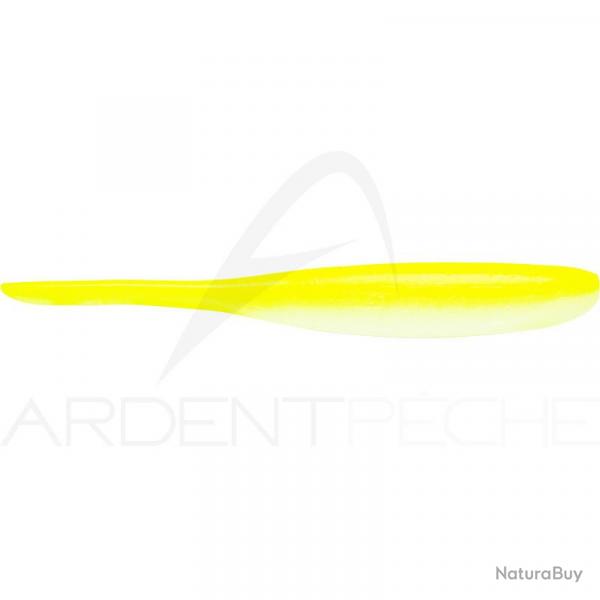 Leurre souple KEITECH Shad impact 2 S14 White chartreuse