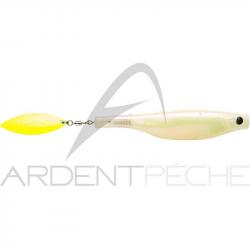 Leurre souple HYPERLASTICS Dartspin 5 1/2 Solid Pearl chartreuse
