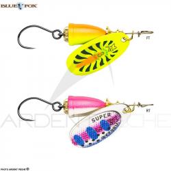Cuiller BLUE FOX Vibrax fluo hameçon simple RT n°2