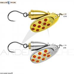 Cuiller BLUE FOX Vibrax hot pepper hameçon simple n°2 GYR
