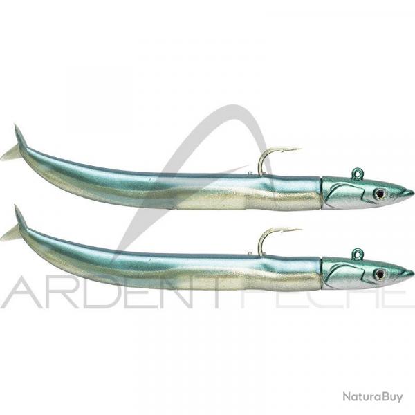 Leurre souple FIIISH Crazy sand eel Double combo 120 Off shore / 15g / Pearl blue - CSE5001