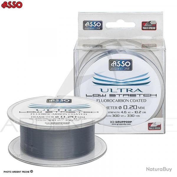Fils nylon ASSO Ultra low stretch 300m  0.28mm