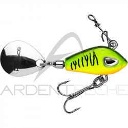 Poisson nageur SCRATCH TACKLE Jig vera spin 7g FTDG Fire tiger/Dos vert