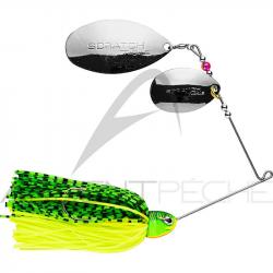 Spinnerbait SCRATCH TACKLE Altera grande 56g GFT Vert fire tiger