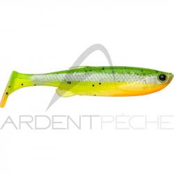 Leurre souple SAVAGE GEAR 3D Fat minnow T Tail 130 Fluo green silver