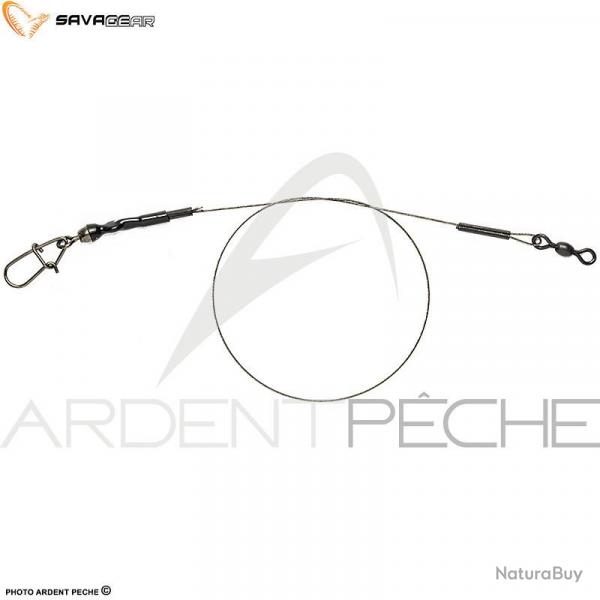 Bas de ligne SAVAGE GEAR 1x7 Titanium traces 20cm/0.30mm/7kg