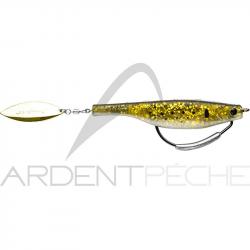 Leurre souple HYPERLASTICS Dartspin pro 5 1/2 Bunker Gold