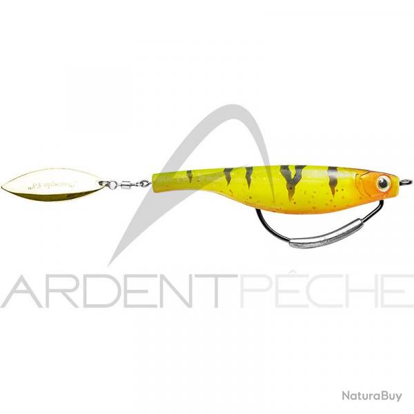 Leurre souple HYPERLASTICS Dartspin pro 5 1/2 Fire Tiger chartreuse