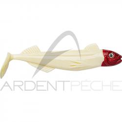 Leurre souple DELALANDE Speed factor non monté 10.5cm x1 61 Blanc tête rouge