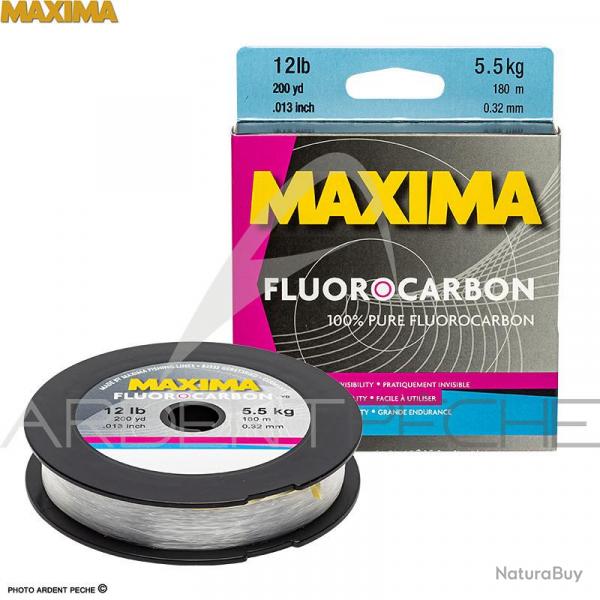 Fil fluorocarbone MAXIMA Fluorocarbon 180m  0.41mm